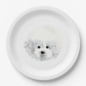 Bichon Frise hond Papieren Bordje (Voorkant)