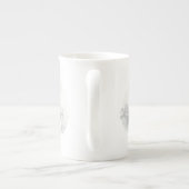 Bichon Frise hond Porselein Kop (Achterkant)