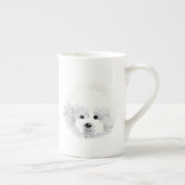 Bichon Frise hond Porselein Kop (Rechts)