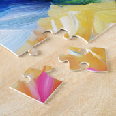 Bichon Frise Hond Portret Acryl Art Print Hond Legpuzzel (Zijkant)