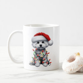 Bichon Frise Hond Puppy Kerstmis Koffiemok