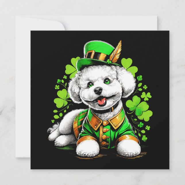 Bichon Frise Hond St Patrick's Day (Voorkant)