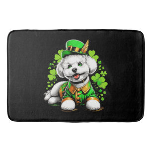 Bichon Frise Hond St Patrick's Day Badmat