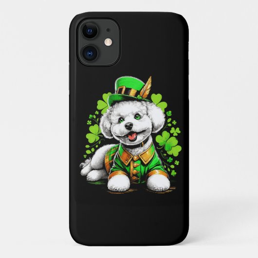 Bichon Frise Hond St Patrick's Day Case-Mate iPhone Case (Achterkant)