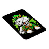 Bichon Frise Hond St Patrick's Day Magneet (Rechterzijde)