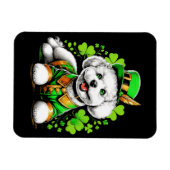 Bichon Frise Hond St Patrick's Day Magneet (Horizontaal)