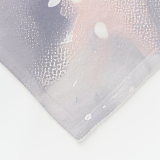 Bichon Frise Hond Winter Wonderland Kerstvreugde Fleece Deken (Hoek)