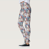 Bichon Frise Hond Winter Wonderland Kerstvreugde Leggings (Links)