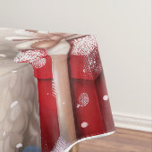 Bichon Frise Hond Winter Wonderland Kerstvreugde Tafelkleed (Voorbeeld)