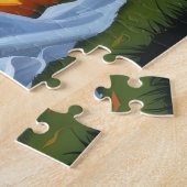 Bichon Frise Honden Pompoen Halloween Grappig Legpuzzel (Zijkant)