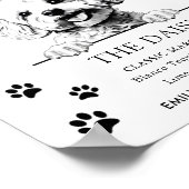 Bichon Frise Hondenbruiloft Handtekening Drink Tek Poster (Hoek)