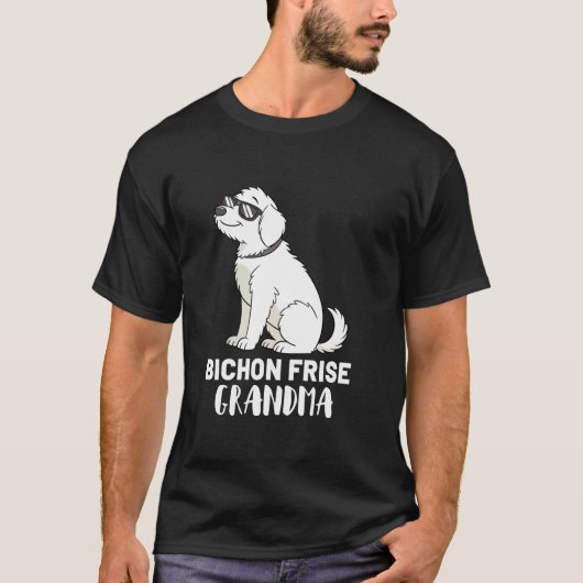 Bichon Frise-hondeneigenares oma T-shirt (Voorkant)
