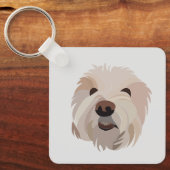 Bichon Frise Hondenliefhebber Bichon Frise Sleutelhanger (Voorkant)