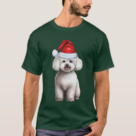 Bichon Frise Hondenliefhebber Funny Christmas T-shirt