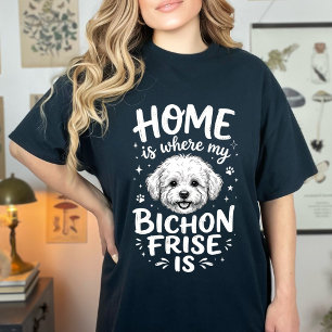 Bichon Frise Hondenliefhebber Schattige Eigenaar H T-shirt