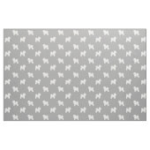 Bichon Frise Hondenras Silhouettes Patterned Stof (Fat Quarter)