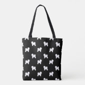 Bichon Frise Hondenras Silhouettes Patterned Tote Bag (Achterkant)