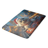 Bichon Frise Hondenroller Onderzetter Kerst Badmat (Gekanteld)