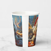 Bichon Frise Hondenroller Onderzetter Kerst Papieren Bekers (Links)