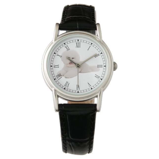 Bichon Frise Horloge (Voorkant)