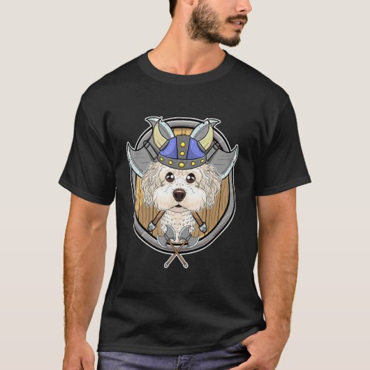 Bichon Frise I Valhalla I Viking T-shirt (Voorkant)