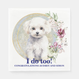 Bichon Frise Ik doe ook servetten met honden Foto