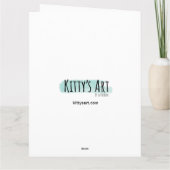 Bichon Frise "Ik hou van je" Valentijnsdag Kaart (Achterkant)