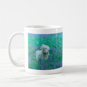 Bichon Frise in Bluebonnets Koffiemok