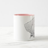 Bichon Frise in Deep Thood Tweekleurige Koffiemok (Center)