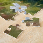 Bichon Frise Jasmine Tuin Kunst Legpuzzel (Zijkant)