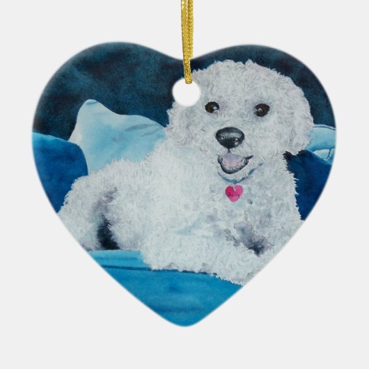 Bichon Frise Keramisch Ornament (Voorkant)