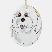 Bichon Frise Keramisch Ornament (Rechts)