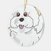 Bichon Frise Keramisch Ornament (Links)