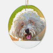 Bichon Frise Keramisch Ornament (Links)