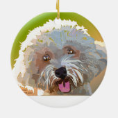 Bichon Frise Keramisch Ornament (Achterkant)