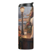 Bichon Frise Kerst Cruise: Pawsome Holiday Thermosbeker (Gedraaid links)