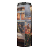 Bichon Frise Kerst Cruise: Pawsome Holiday Thermosbeker (Achterkant)