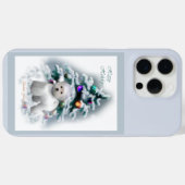 Bichon Frise Kerst Feestdagen Case-Mate iPhone Case (Achterkant (horizontaal))