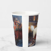 Bichon Frise Kerst Feestelijke Periode Papieren Bekers (Links)