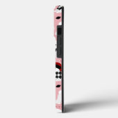 Bichon Frise Kerst Roze Case-Mate iPhone Case (Achterkant / Links)