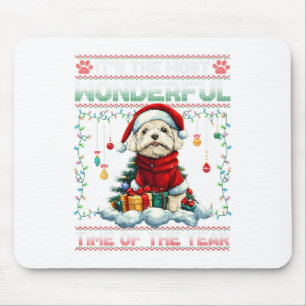 Bichon Frise Kerstboom Decoraties Hondenliefhebber Muismat
