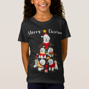 Bichon Frise Kerstboom Xmas Hondenliefhebber T-shirt