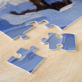 Bichon Frise Kerstboot Vakantie Legpuzzel (Zijkant)