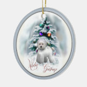 Bichon Frise kerstcadeaus Ornament (Links)