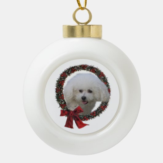 Bichon Frise kerstcadeaus Ornament (Voorkant)