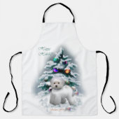 Bichon Frise Kerstcadeaus Schort (Voorkant)