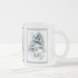 Bichon Frise kerstcadeautjes Matglas Koffiemok