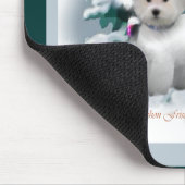 Bichon Frise kerstcadeautjes Muismat (Hoek)