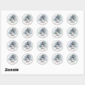 Bichon Frise kerstcadeautjes Ronde Sticker (Vel)