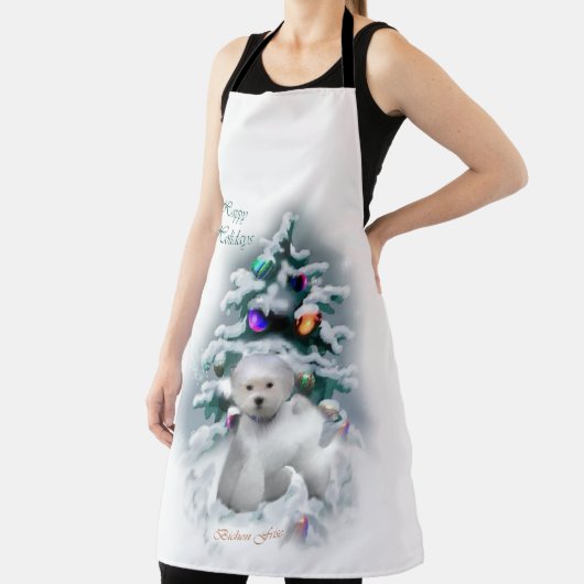 Bichon Frise kerstcadeautjes Schort (Insitu)